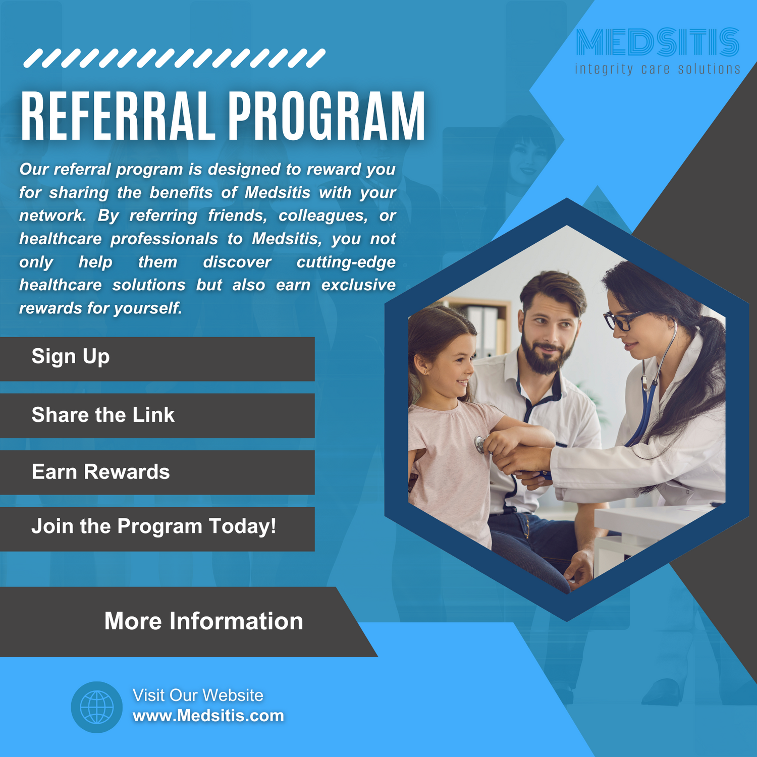 Medsitis Launches Exciting New Referral Program: Earn Rewards While Helping Others!