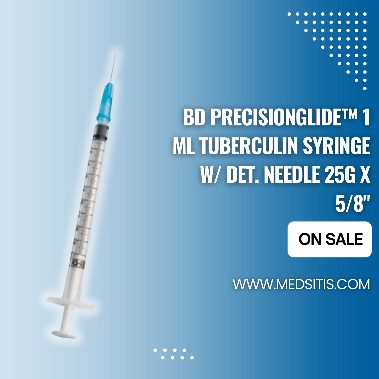 Enhancing Precision and Comfort with the BD PrecisionGlide™ 1 mL Tuberculin Syringe with Detachable Needle (25G x 5/8")