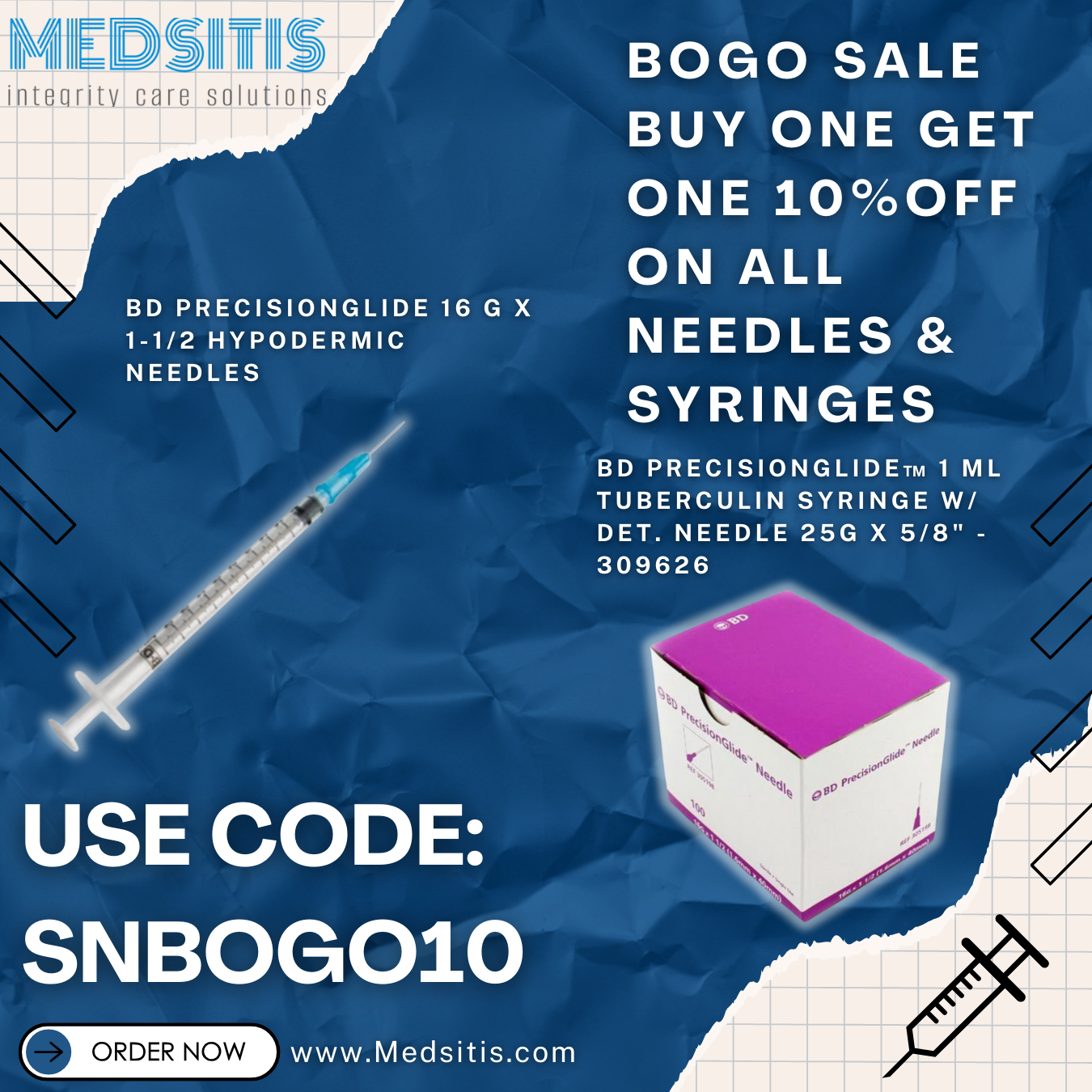 Save 10% on All Needles & Syringes – Limited-Time Deal!