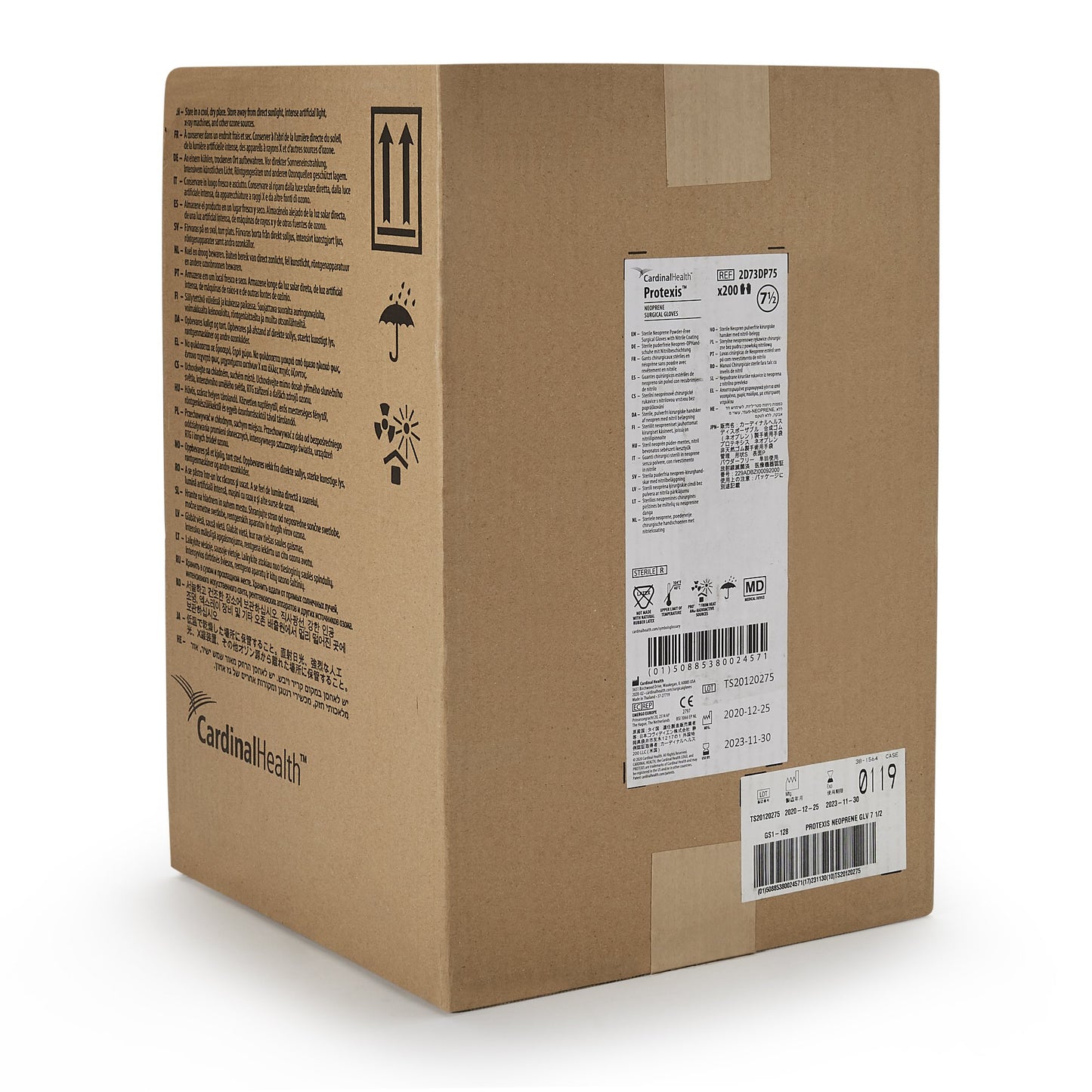 Protexis™ Polychloroprene Surgical Glove, Size 7.5, Ivory 2D73DP75