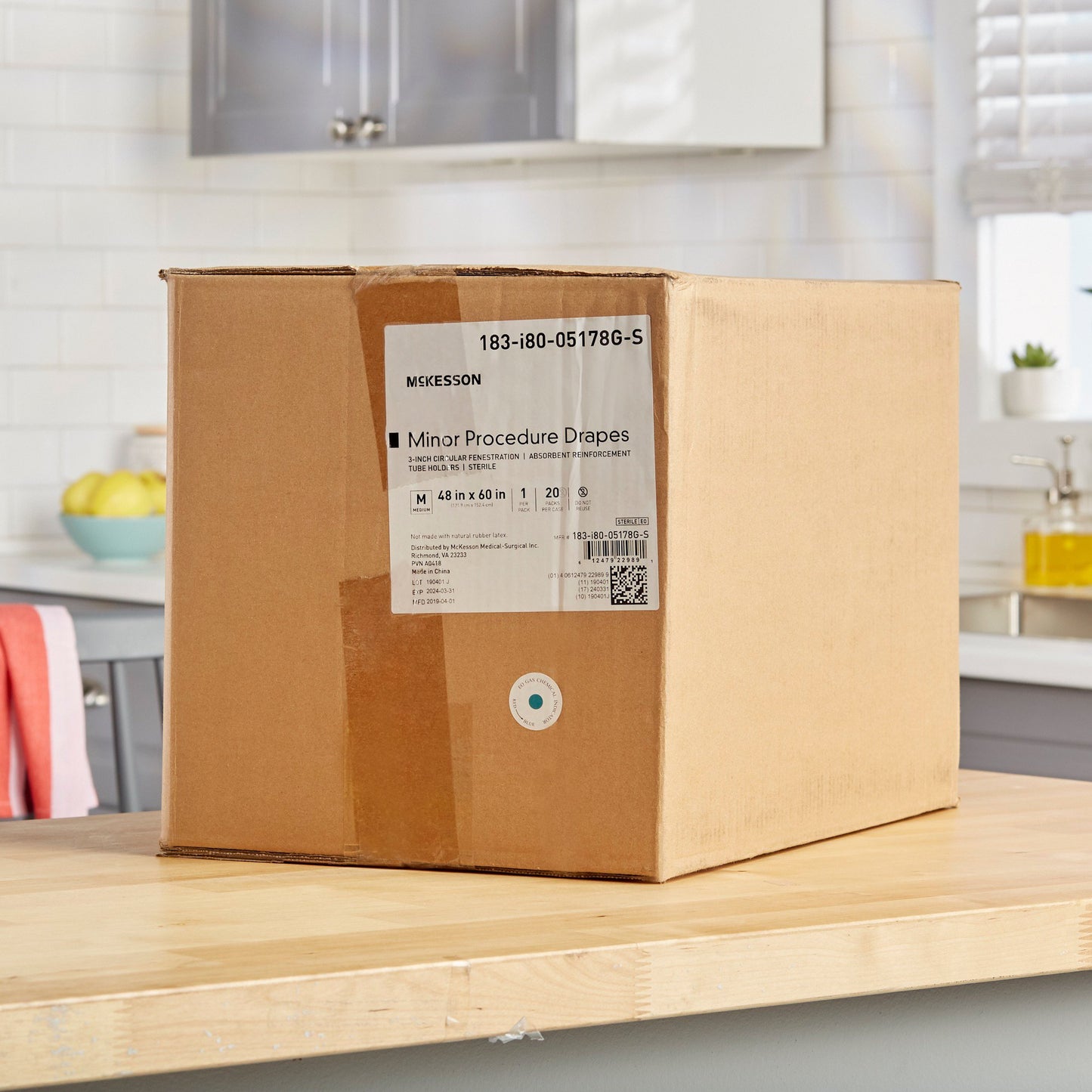 McKesson Sterile Minor Procedure Drape, 48 x 60 Inch 183-I80-05178G-S