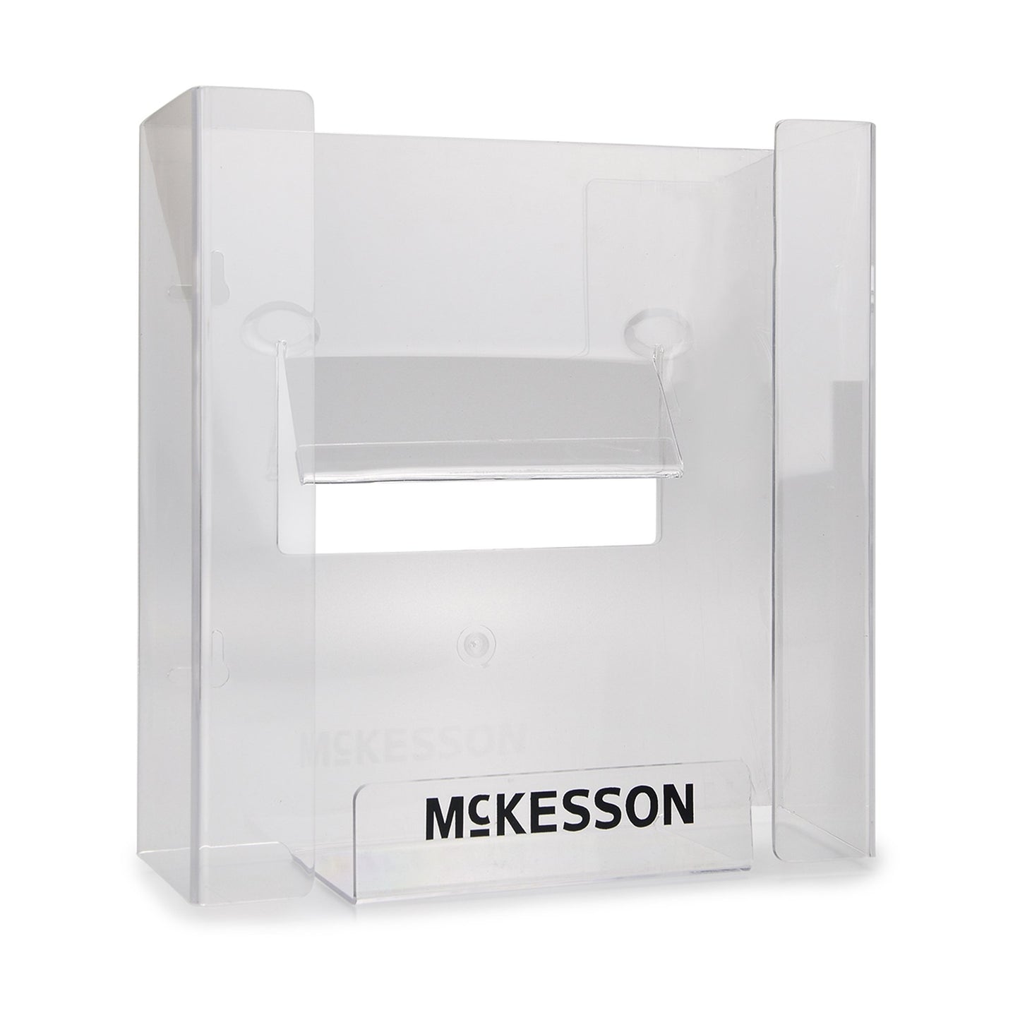 Glove Box Holder McKesson Horizontal or Vertical Mounted 3-Box Capacity Clear 3-1/8 X 10-1/4 X 15-1/4 Inch Plastic - 16-6530