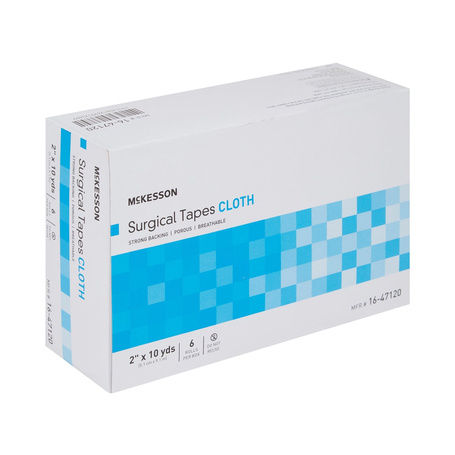 McKesson Silk-Like Cloth Medical Tape, 2 Inch x 10 Yard, White 16-47120