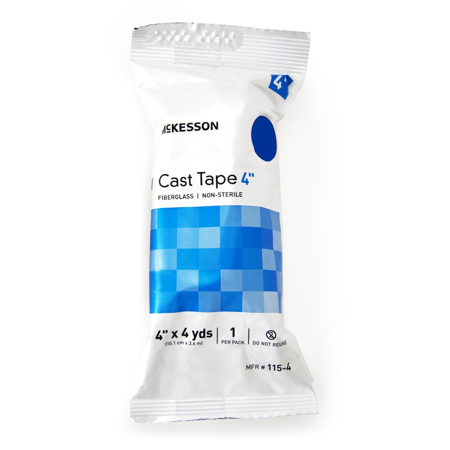 McKesson Blue Cast Tape, 4 Inch x 4 Yard 115-4B