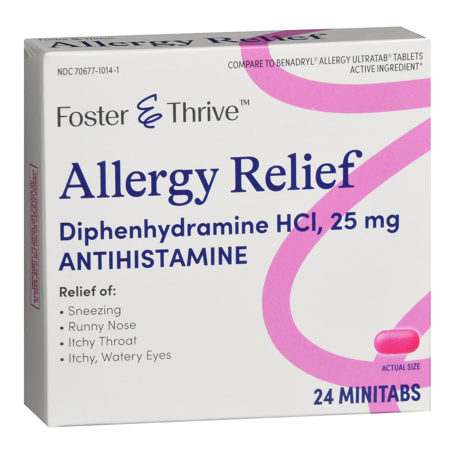 Foster & Thrive™ Allergy Relief Diphenhydramine HCl 25 mg Minitabs 70677101401