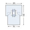 McKesson Sterile Laparotomy Drape, 102 x 76 x 120 Inch 183-I80-05155G-S