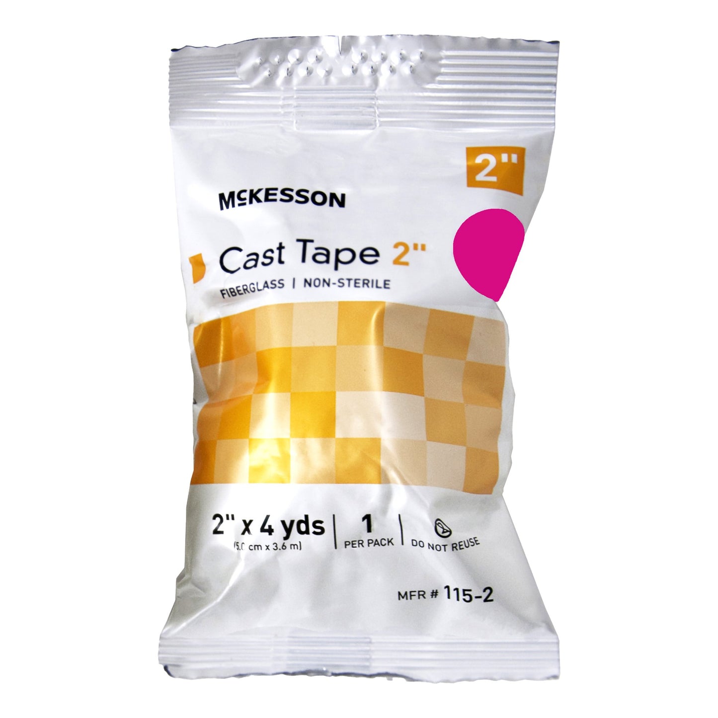 McKesson Pink Cast Tape, 2 Inch x 4 Yard 115-2X