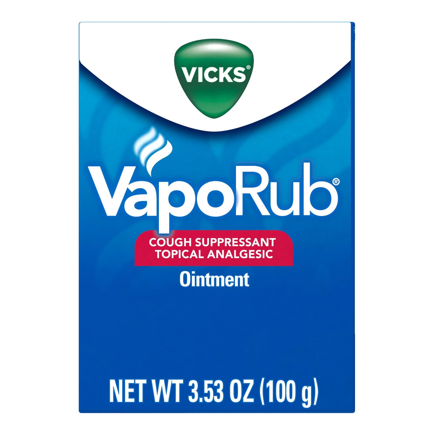 Chest Rub Vicks® VapoRub® 4.8% - 1.2% - 2.6% Strength Ointment 3.53 oz. - 37000054403