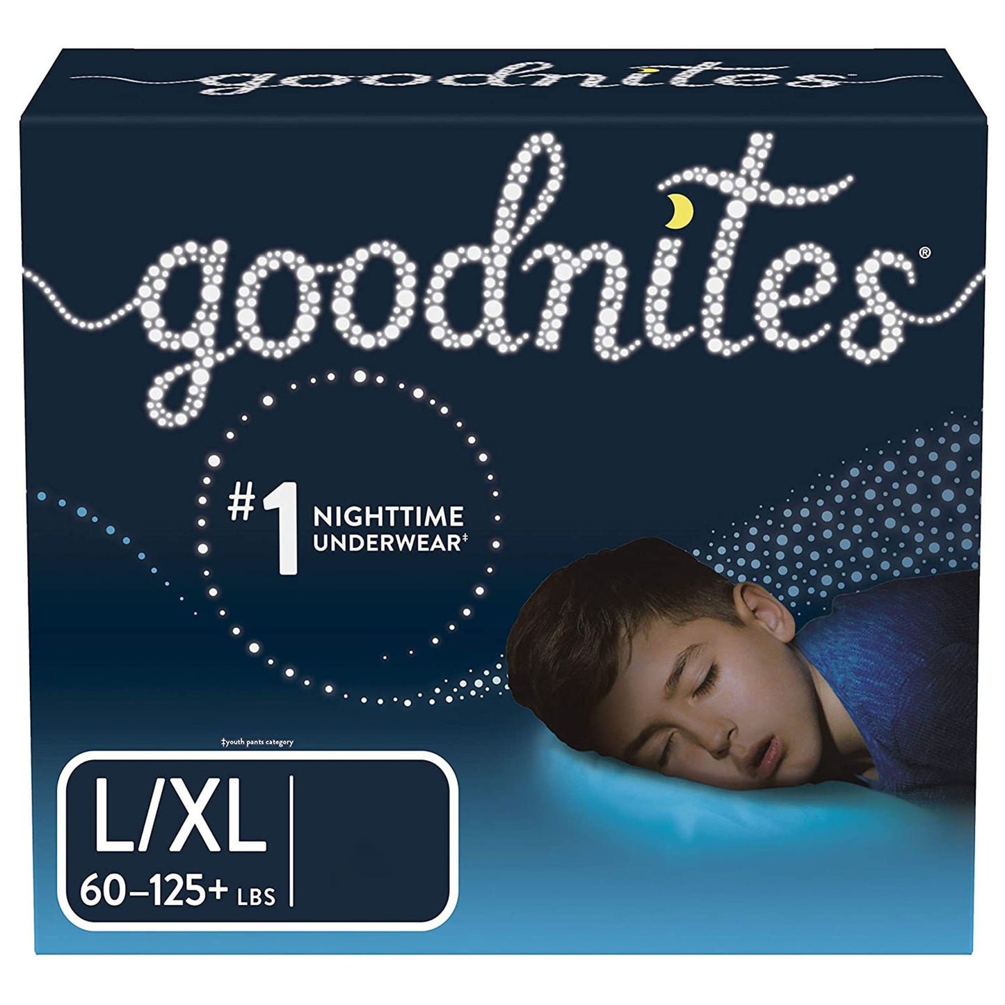 Male Youth Absorbent Underwear GoodNites® Pull On with Tear Away Seams X-Large Disposable Heavy Absorbency - 53378