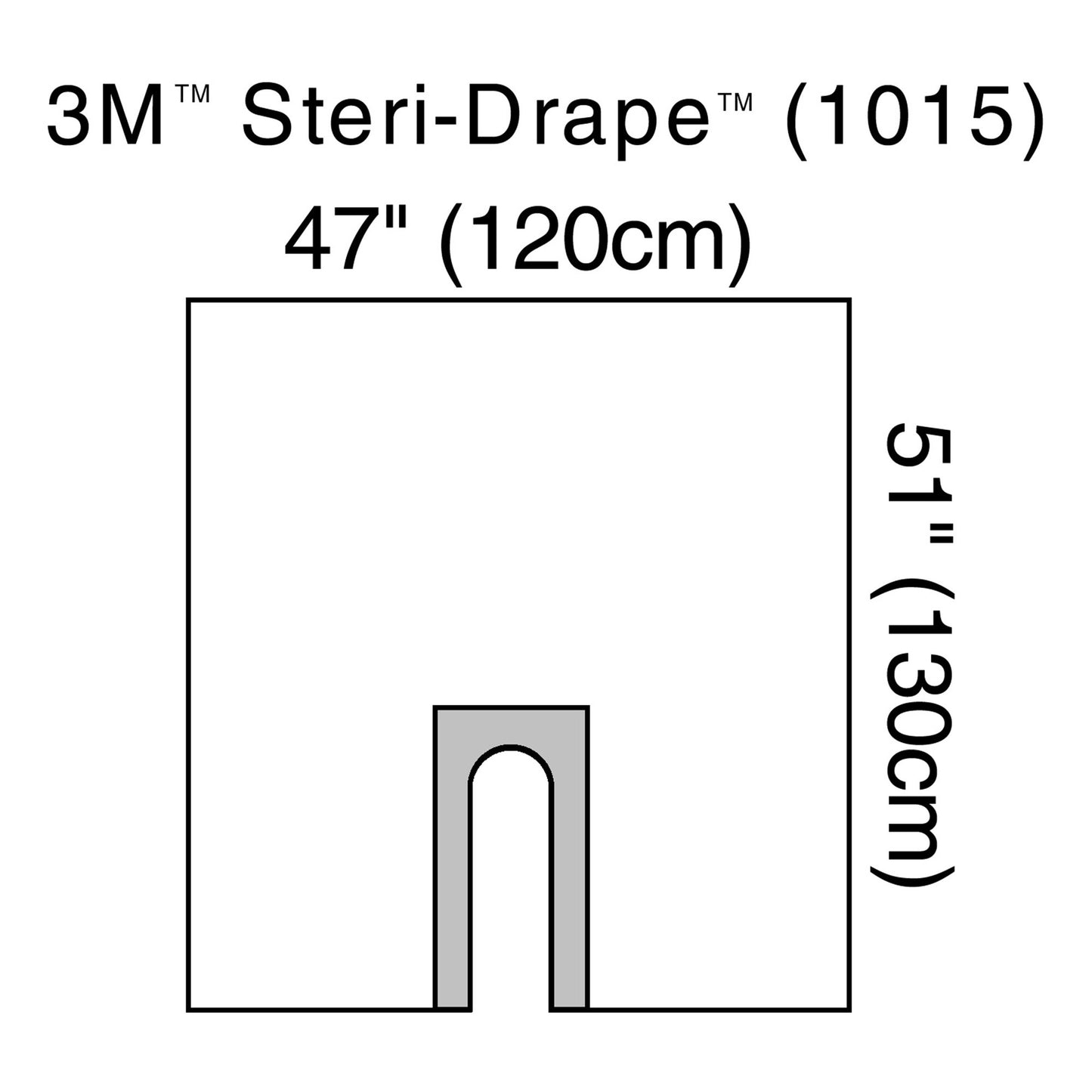 3M™ Steri-Drape™ Sterile Orthopedic U-Drape, 47 x 51 Inch 1015