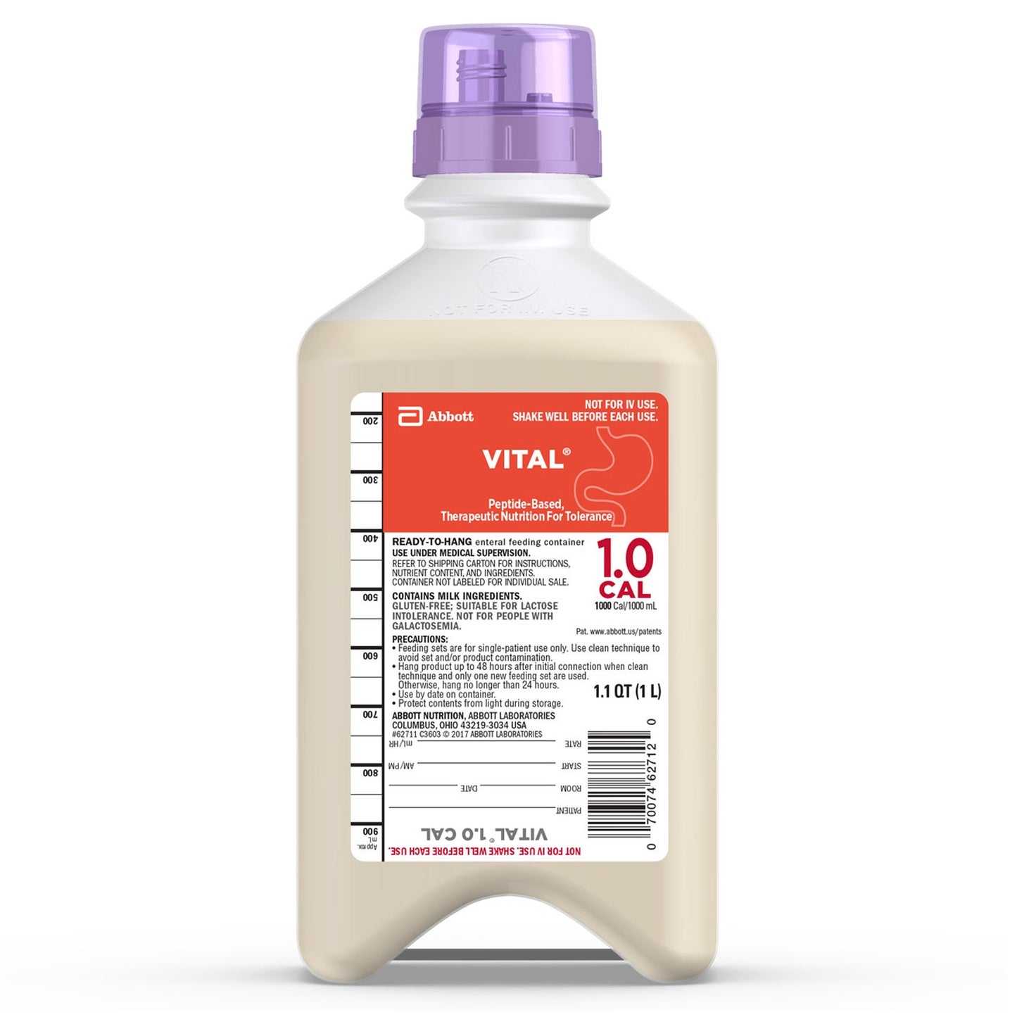 Oral Supplement Vital® 1.0 Cal Vanilla Flavor Liquid 33.8 oz. Bottle - 62711