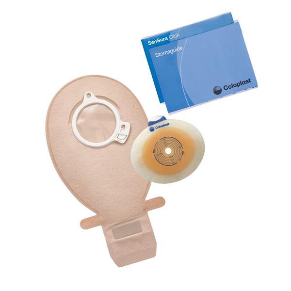 SenSura® 2-Piece Transparent Ostomy Pouch, 10 – 55mm Stomas, Blue Match 11009