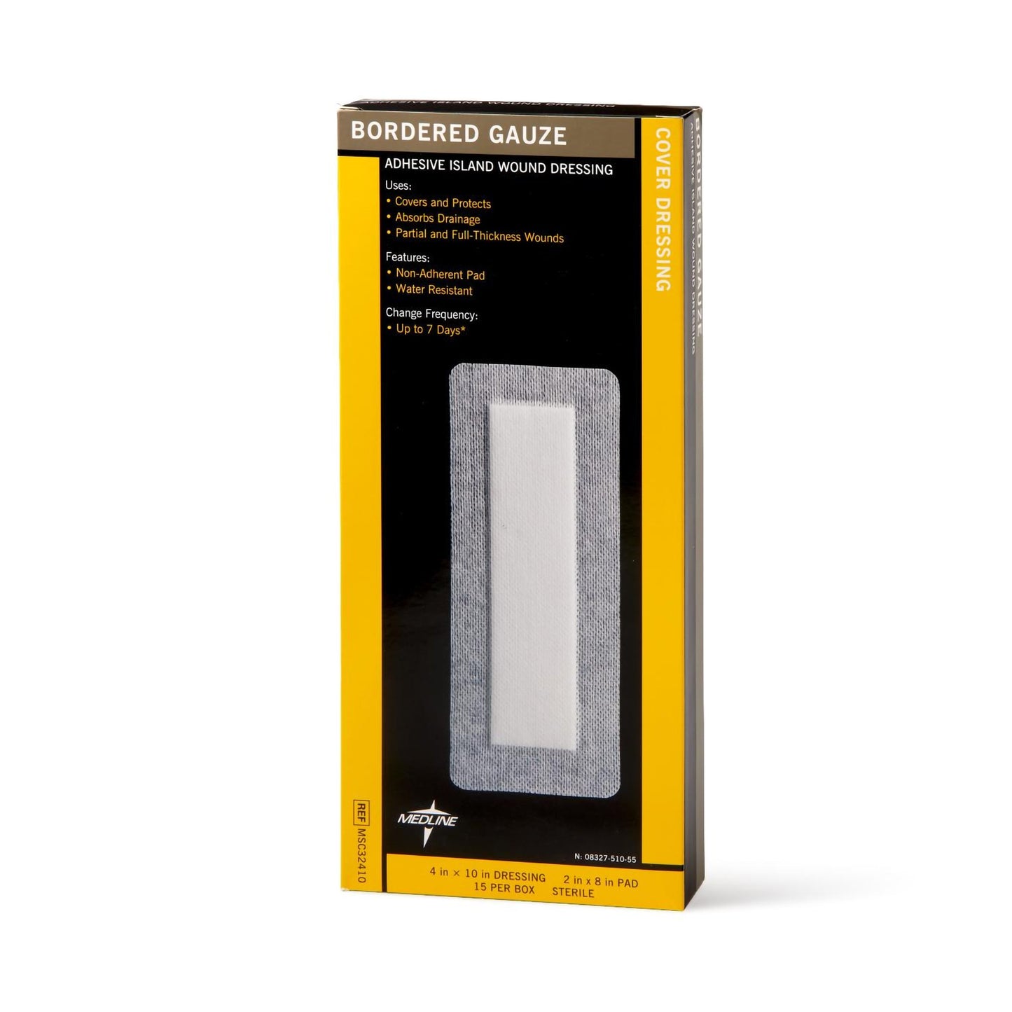 Medline White Island Dressing, 4 x 10 Inch MSC32410