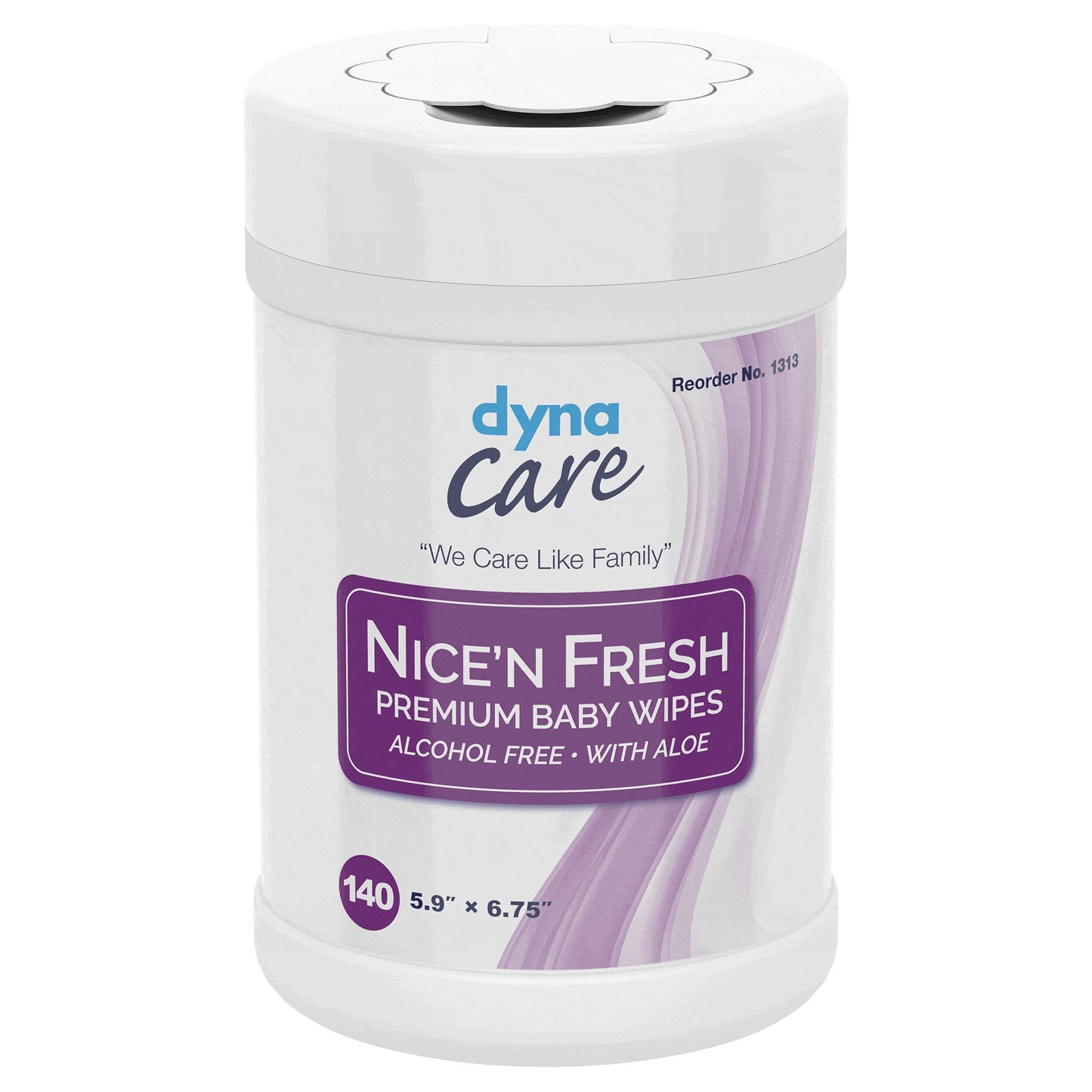 Dynarex Nice'n Fresh Baby Wipe, Scented, Canister 1313, CN