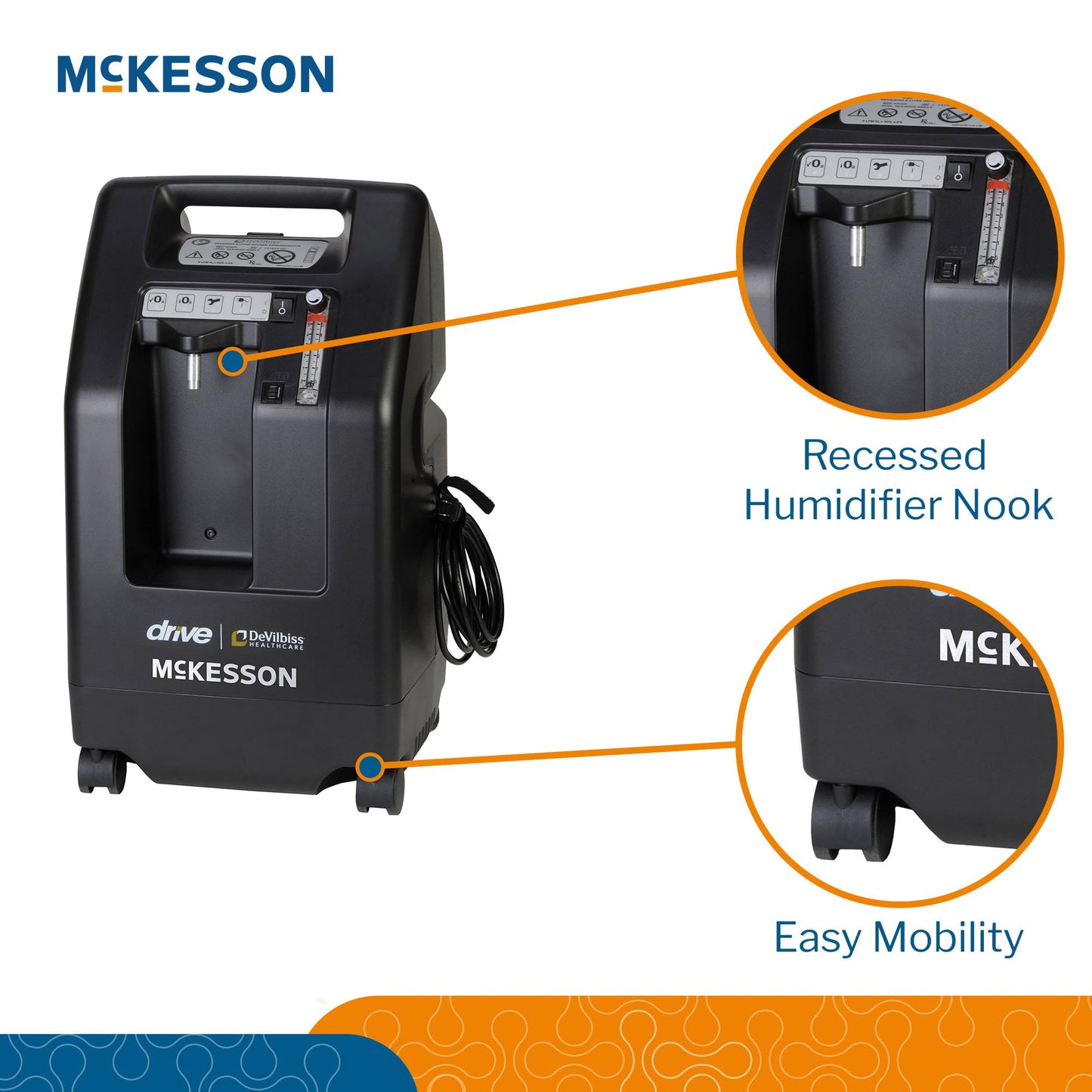 McKesson 5-Liter Compact Concentrator with Oxygen Sensing Device 146-525DS