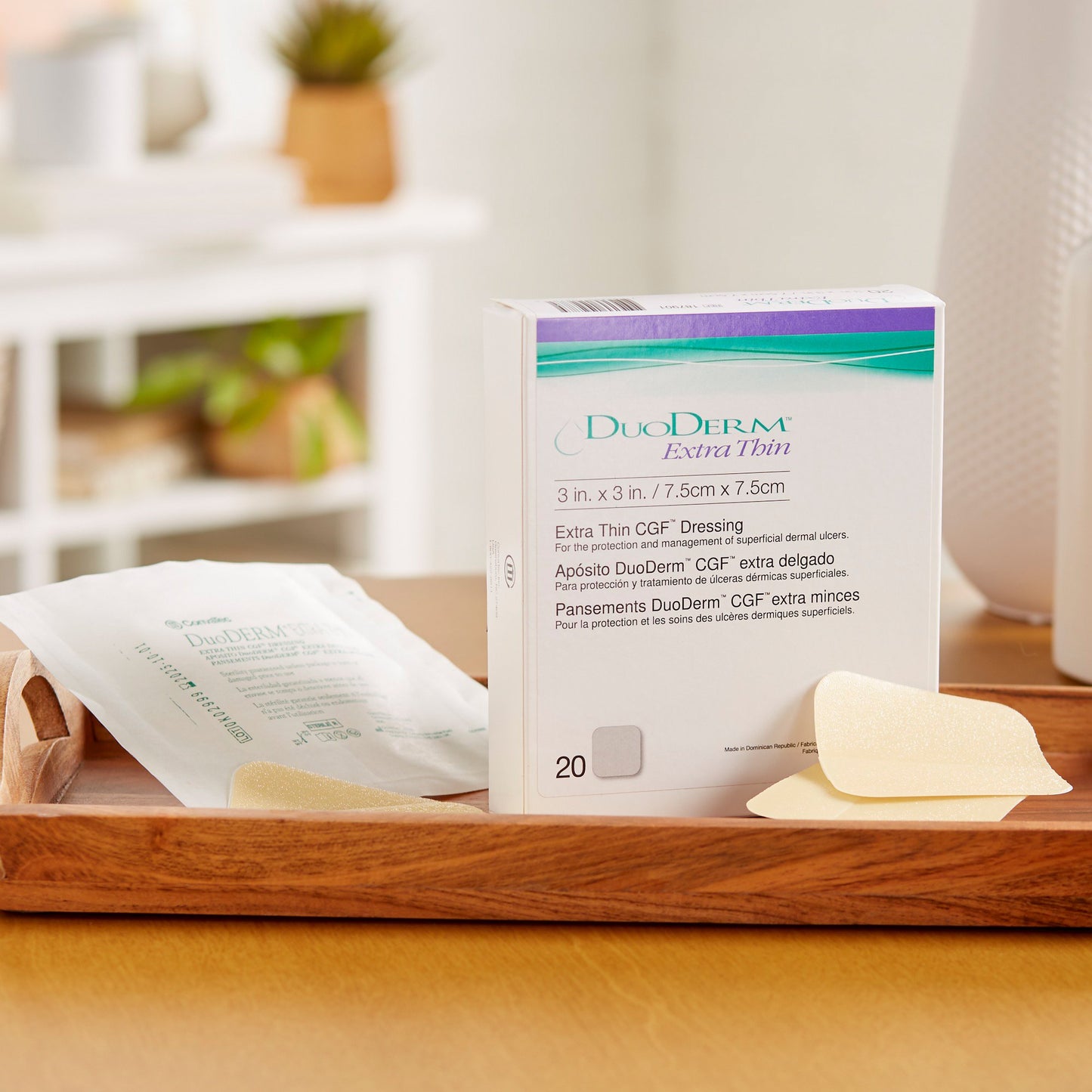 DuoDerm® Extra Thin Hydrocolloid Dressing, 3 x 3 Inch 187901