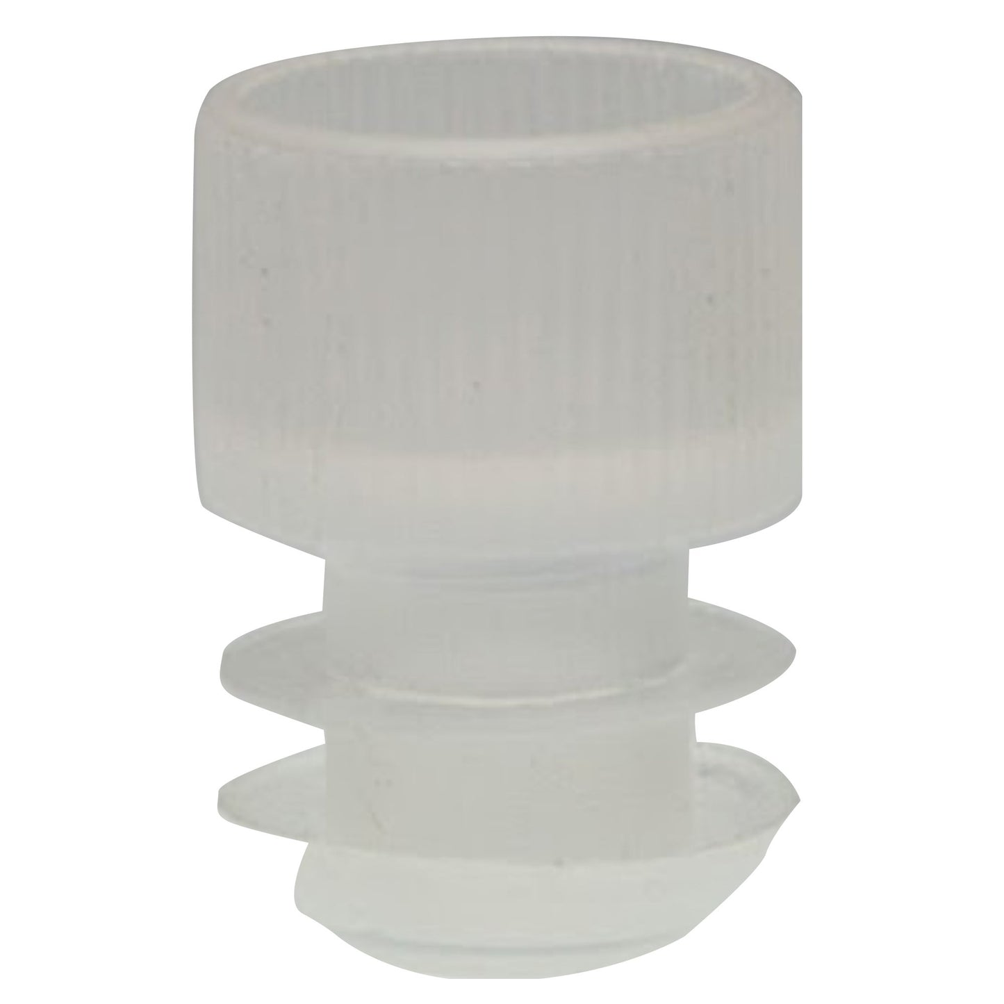 McKesson Tube Closure Polyethylene Flanged Plug Cap Natural 16 mm For Use with 16 mm Blood Drawing Tubes, Glass Test Tubes, Plastic Culture Tubes NonSterile 177-116152C