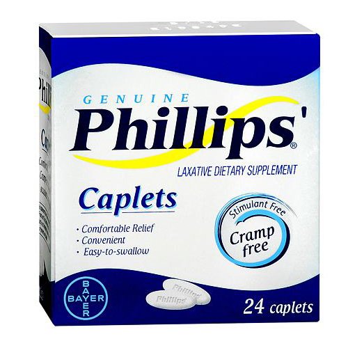 Laxative Phillips'® Caplet 24 per Box 500 mg Strength Magnesium - 12846051673
