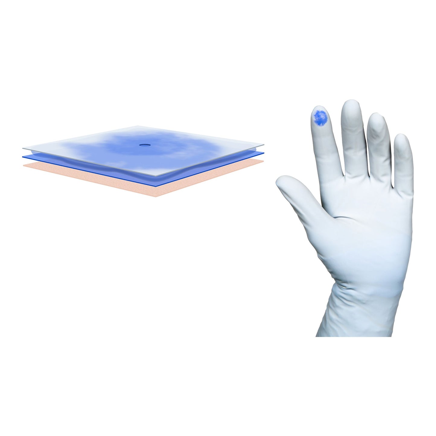 Biogel® PI Indicator Underglove™ Polyisoprene Surgical Underglove, Size 7, Blue 41670