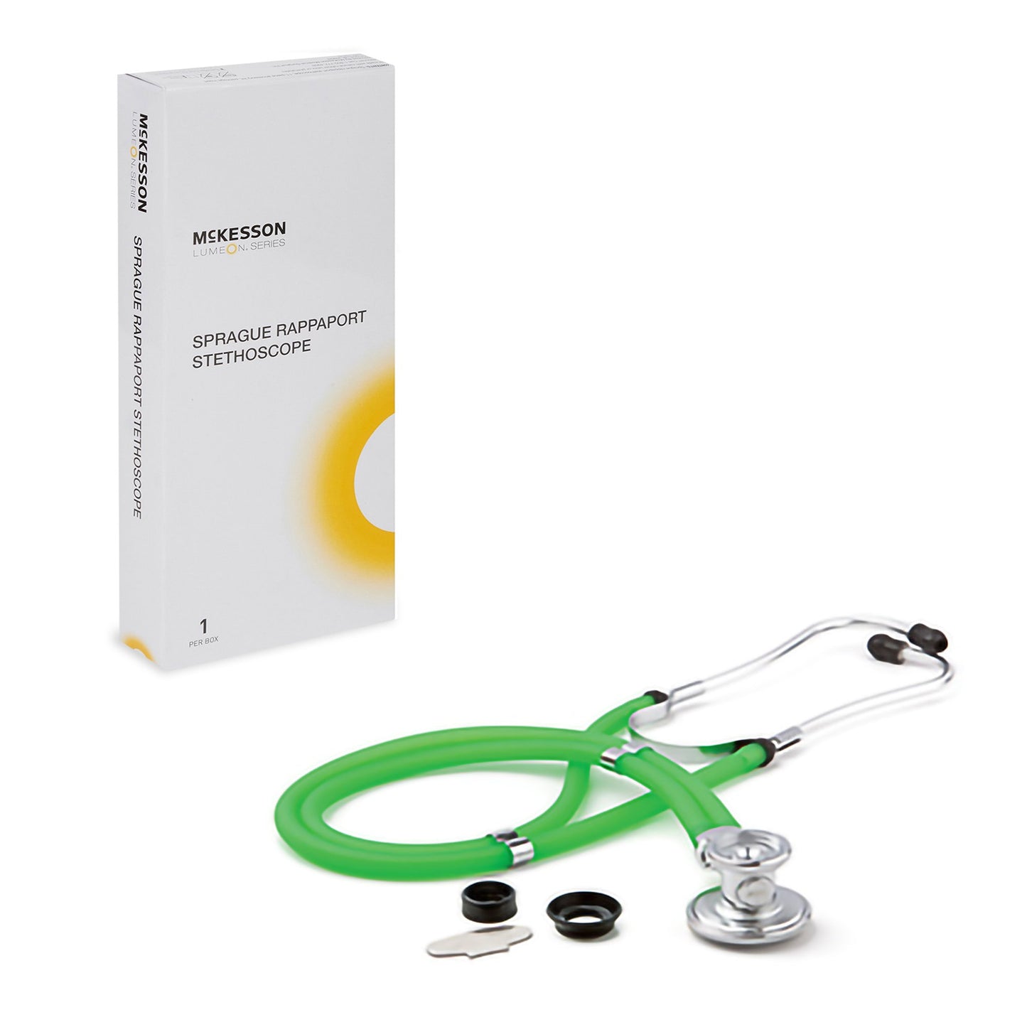 Sprague Stethoscope McKesson Green 2-Tube 22 Inch Tube Double Sided Chestpiece - 641NGRMM