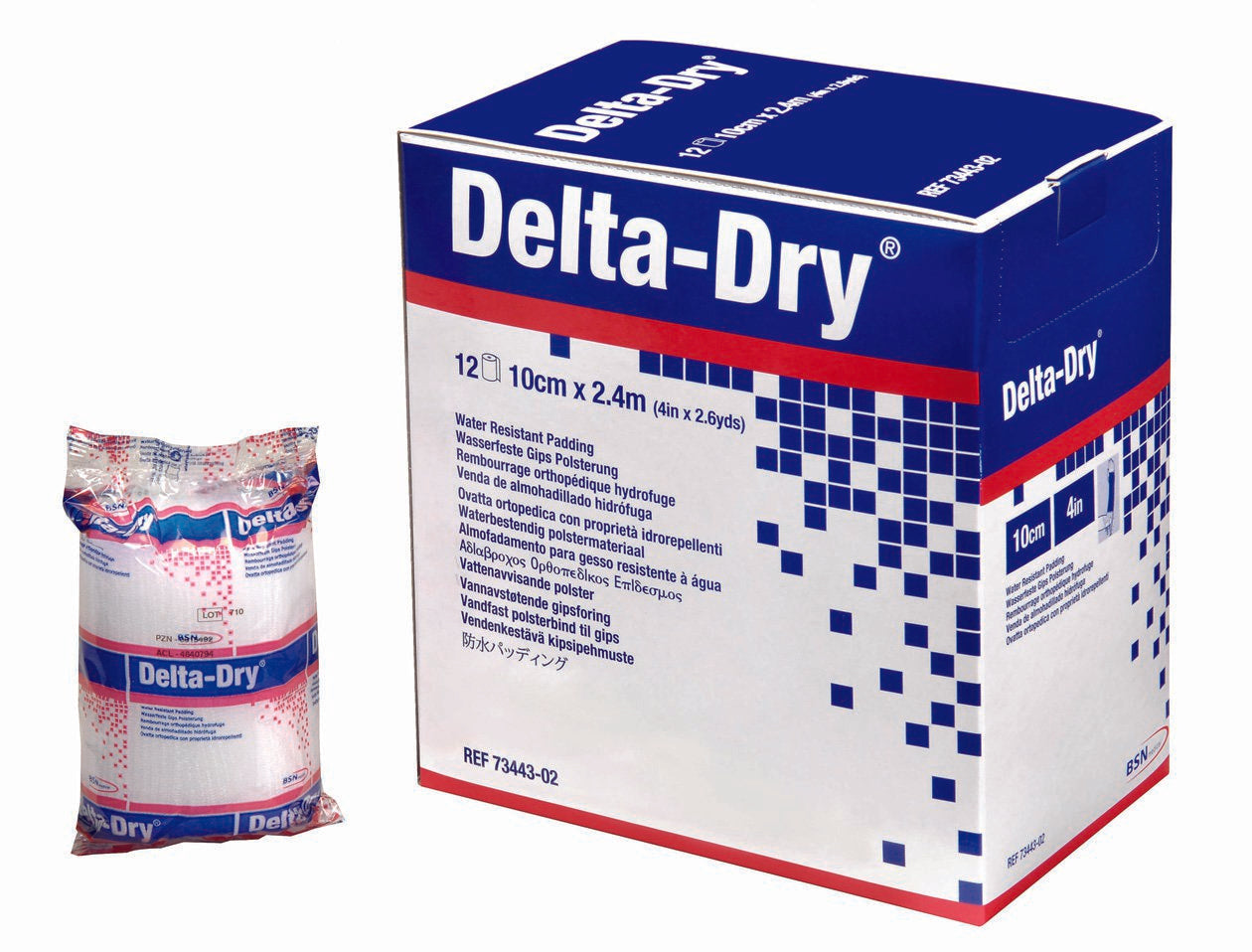 Delta-Dry® White Synthetic Water Resistant Cast Padding, 3 Inch x 2.6 Yard 7344301