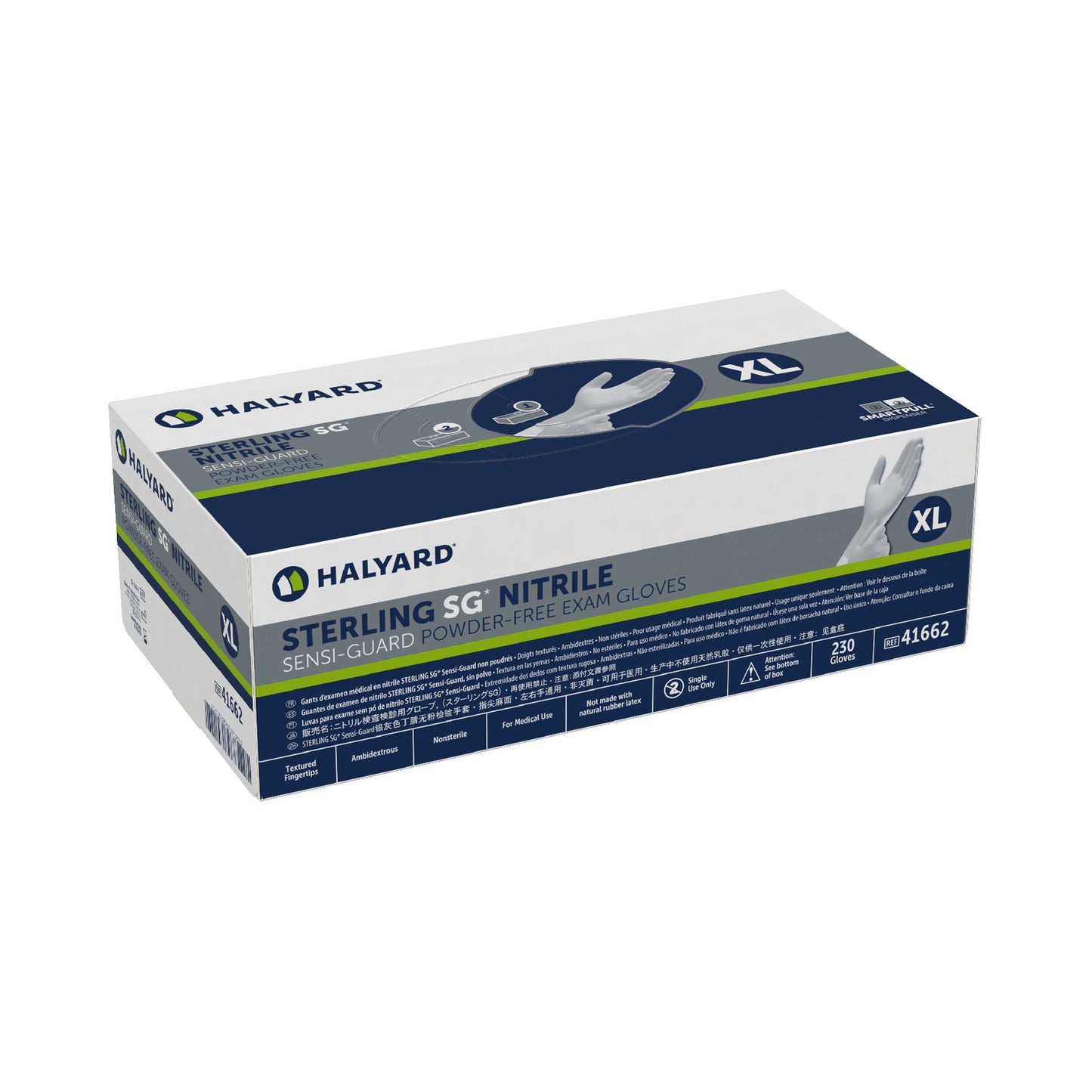 Sterling SG® Nitrile Exam Glove, Extra Large, Silver 41662