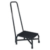 Step Stool with Handrail McKesson Bariatric 1 Step Powder Coated Steel Frame 9-1/4 Inch Step Height 16-21220