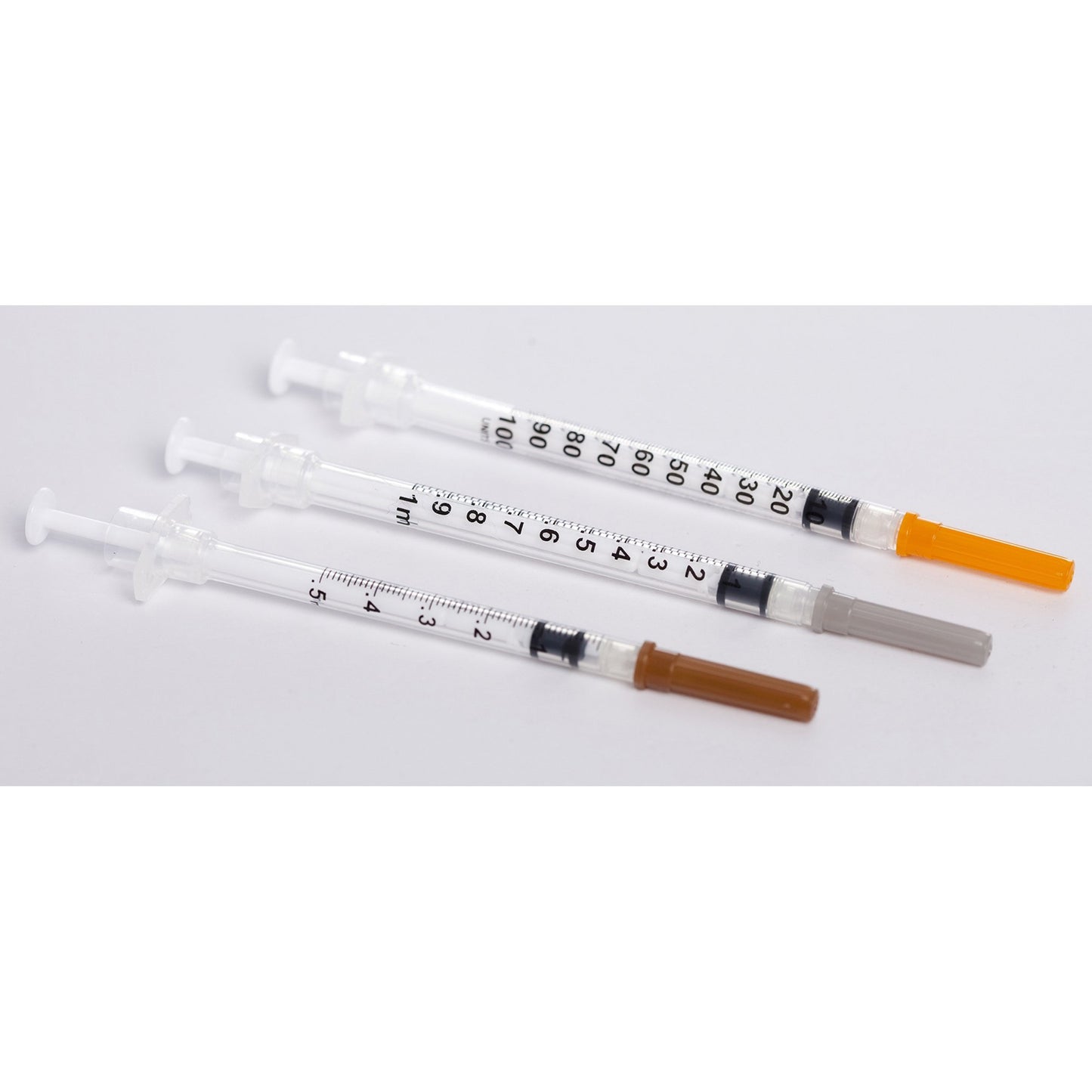 Safety Tuberculin Syringe with Needle Sol-Care™ 1 mL 5/8 Inch 25 Gauge Retractable Safety Needle Regular Wall - 100018IM