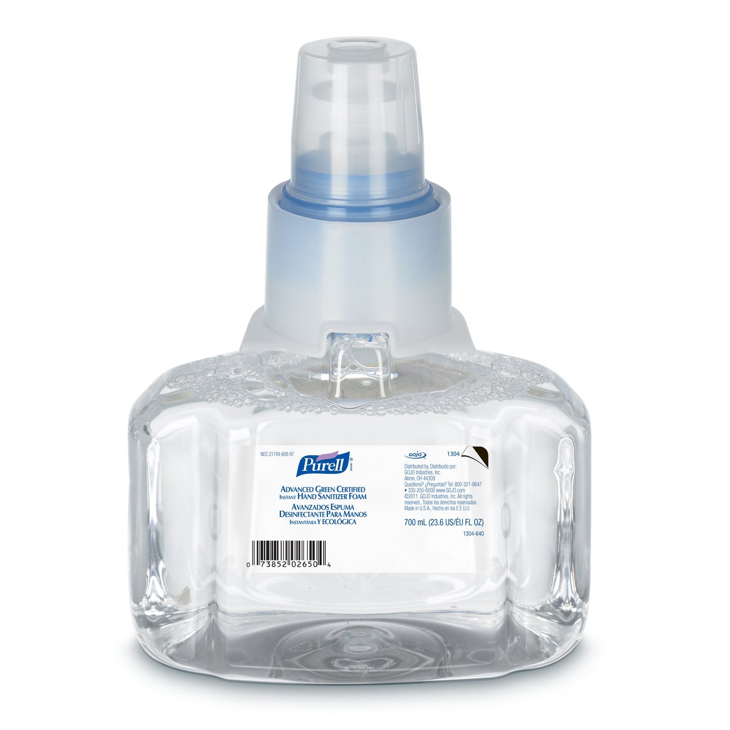Hand Sanitizer Purell® Advanced 700 mL Ethyl Alcohol Foaming Dispenser Refill Bottle - 1304-03