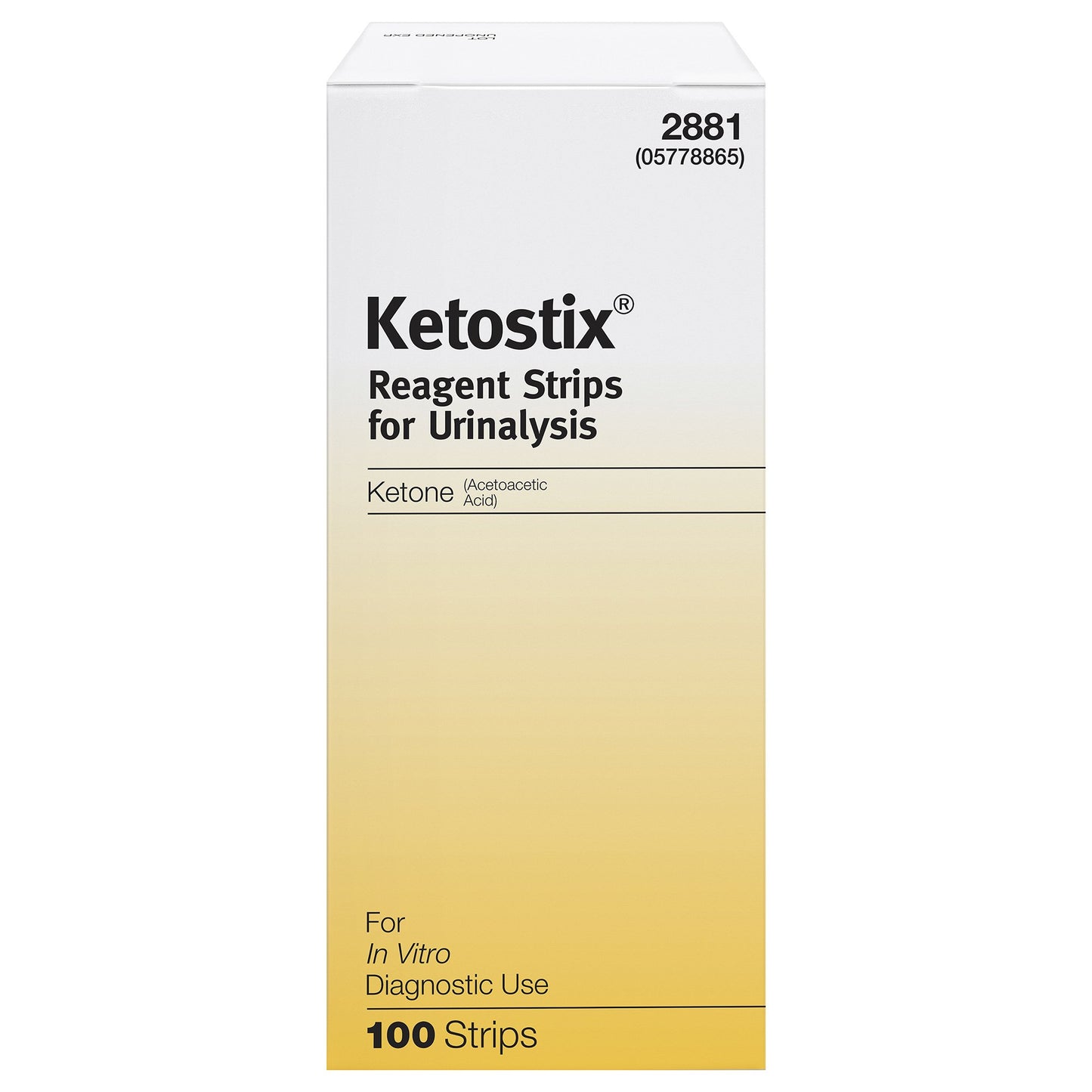 Ketostix® Urinalysis Reagent for Ketone test 2881