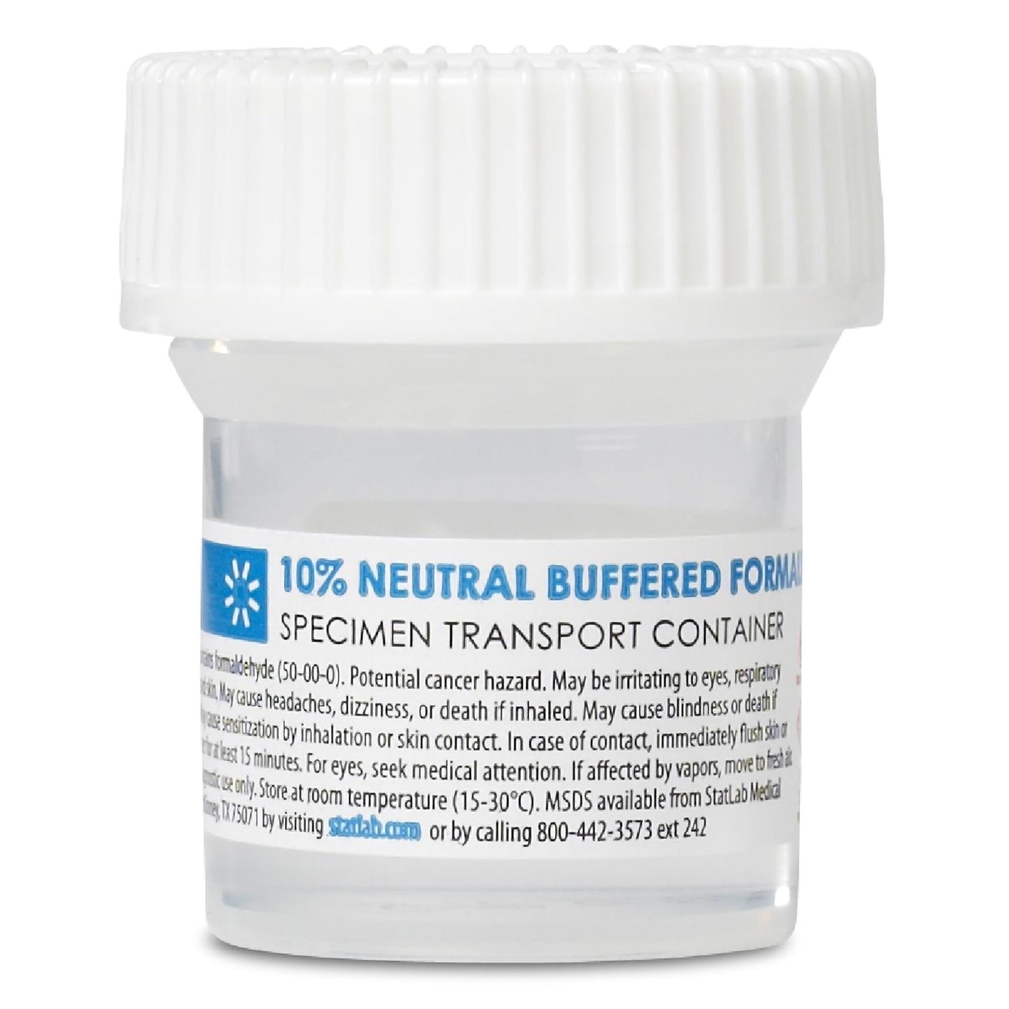 StatClick™ Prefilled Formalin Container, 20 mL Fill in 40 mL NB0115
