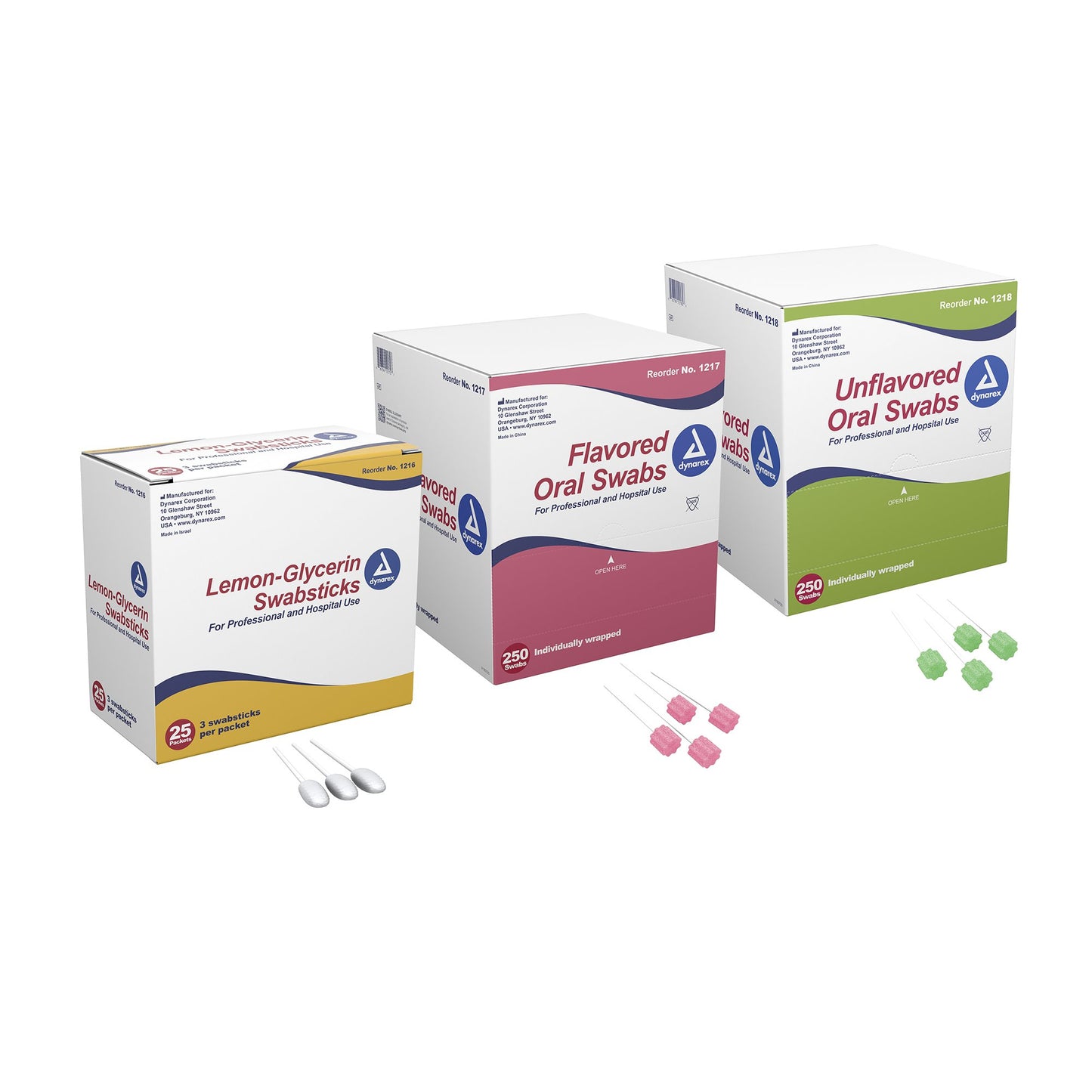 dynarex® Oral Swabsticks with Dentrifice 1217