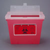 Sharps Container Bemis™ Sentinel Translucent Red Base 8-5/8 H X 11-5/8 L X 7-3/4 W Inch Horizontal Entry 2 Gallon - 102 030