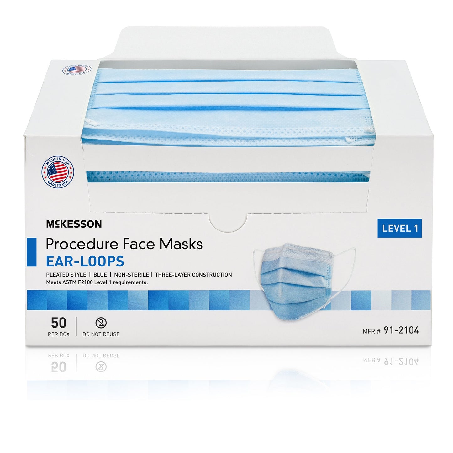 McKesson Procedure Masks, ASTM Level 1 91-2104
