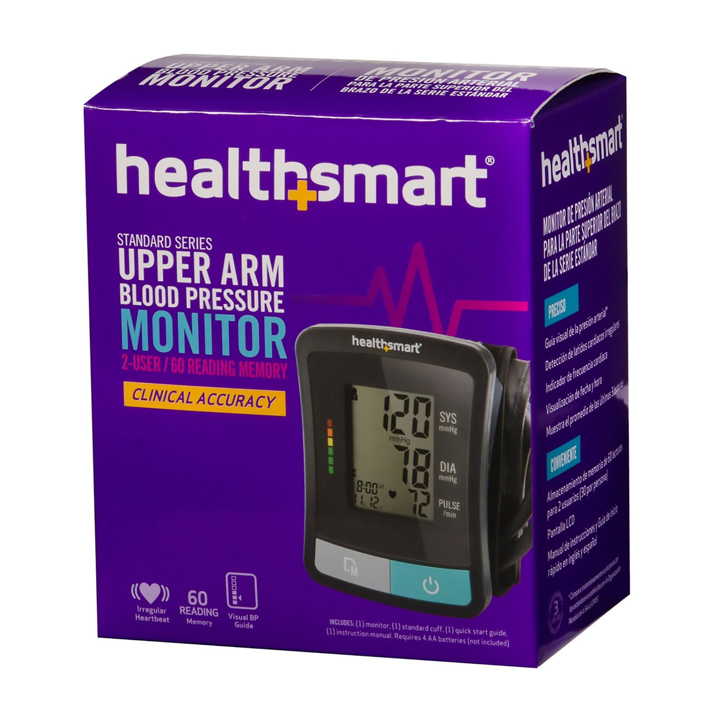 Mabis One-Tube Blood Pressure Monitor, Digital, Black Cuff 04-635-001