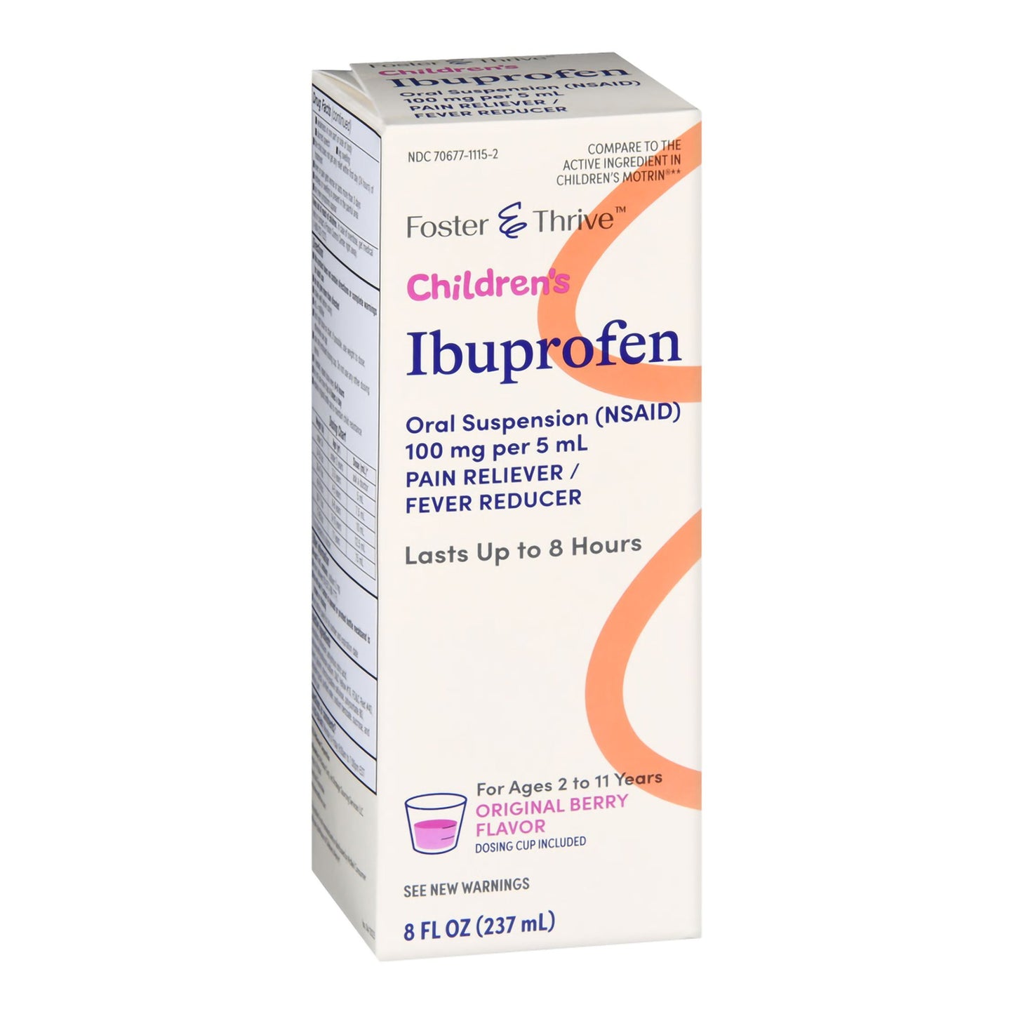 Foster & Thrive™ Children's Ibuprofen Oral Suspension Original Berry, 8 ounces 70677111502