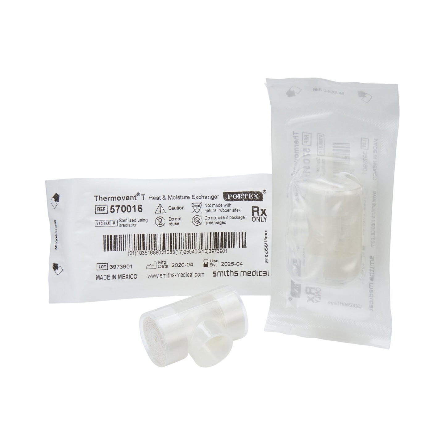 Smiths Medical ASD, Inc. Thermovent Heat & Moisture Exchanger 570016, 1 Each