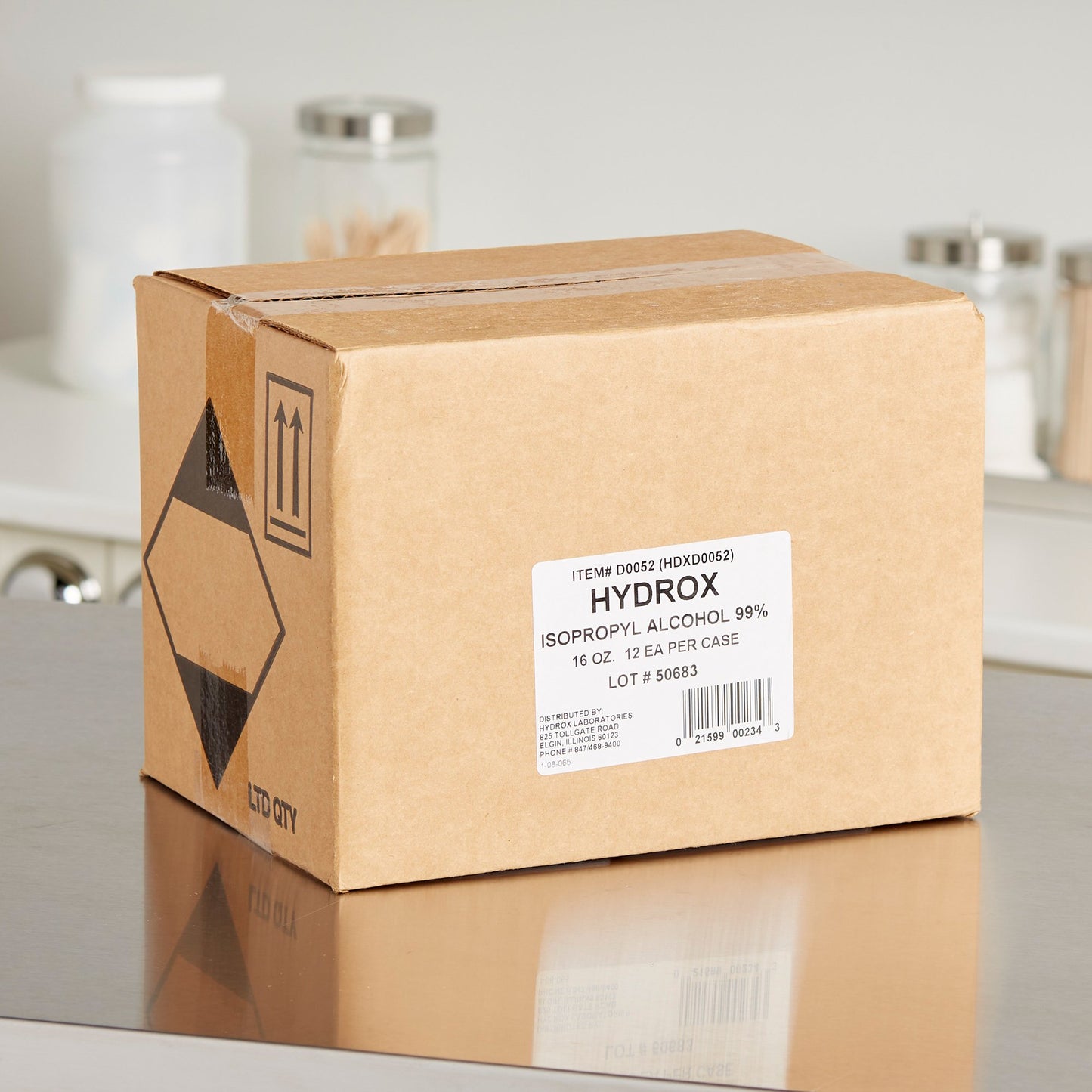 Hydrox Isopropyl Alcohol, 99% Strength Alcohol for Technical Use, 16 ounces D0052