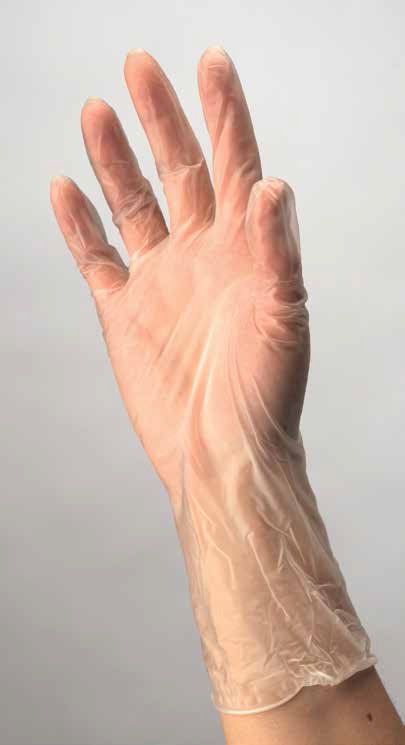 Exam Glove ESTEEM™ Medium NonSterile Vinyl Standard Cuff Length Smooth Clear Not Rated - 8887DOTP