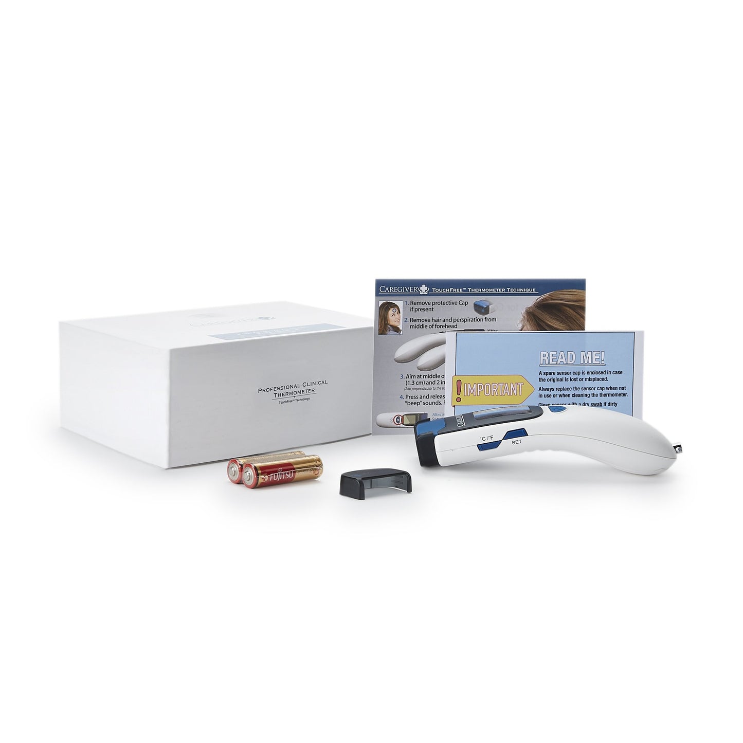 Non-Contact Skin Surface Thermometer Caregiver® Professional TouchFree™ Infrared Skin Probe Handheld - PRO-TF300