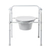 3-in-1 Commode Chair McKesson Fixed Arms Steel Frame Back Bar 13-1/4 Inch Seat Width 350 lbs. Weight Capacity - 146-11148N-4