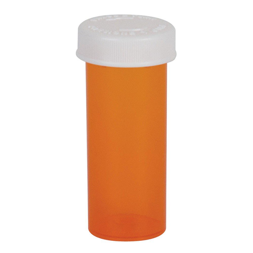 Ezy Dose® Push & Turn Amber Prescription Vial, 30 Dram Capacity 30435