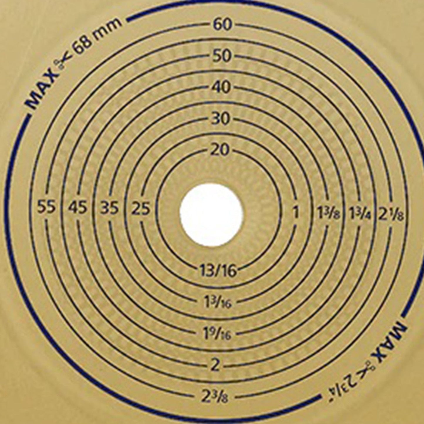 SenSura® Flex Xpro Flat Ostomy Barrier, Trim to Fit 10 – 68 mm, Yellow 10106