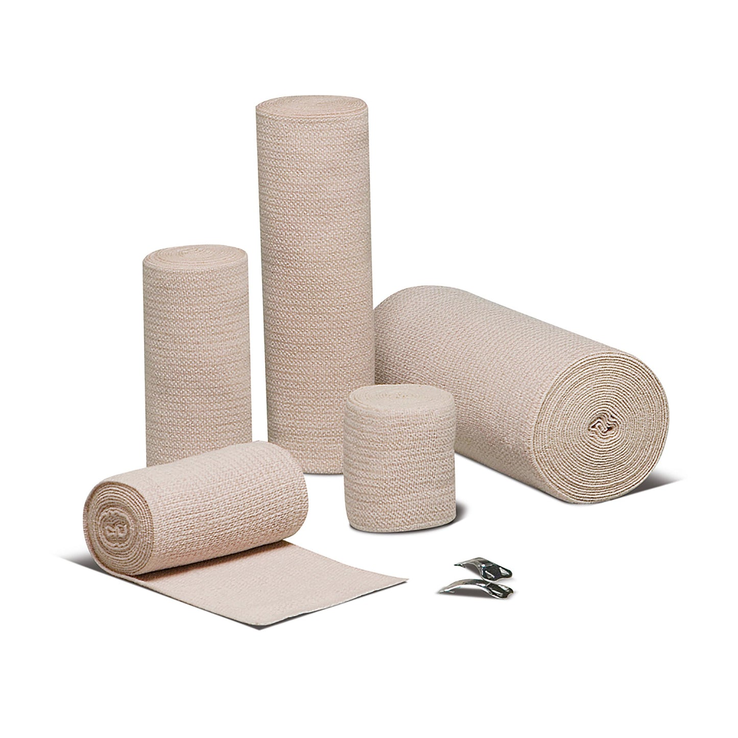 Elastic Bandage REB® LF 4 Inch X 5 Yard Clip Detached Closure Tan NonSterile Standard Compression - 16400000