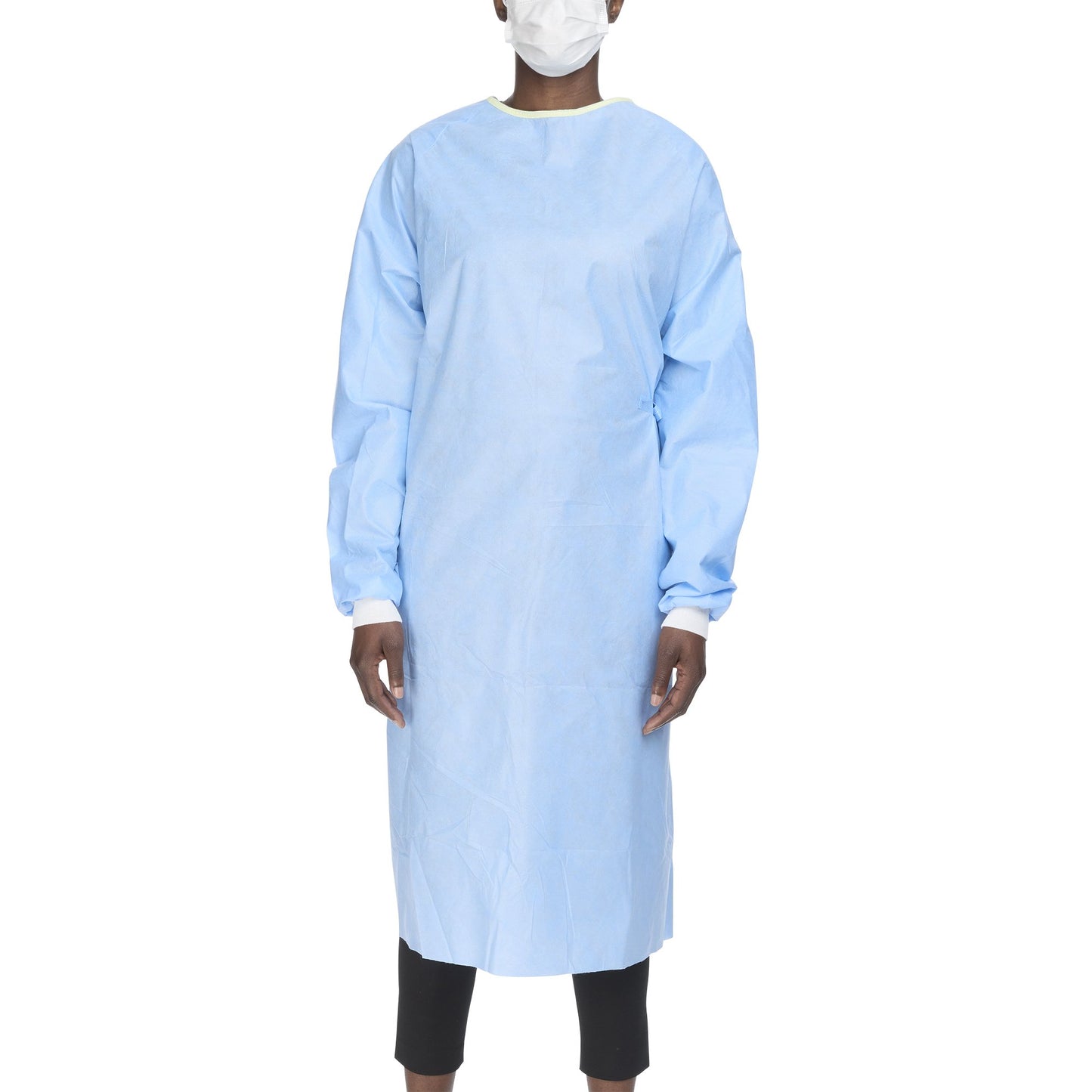 Non-Reinforced Surgical Gown with Towel Evolution 4 Large Blue Sterile Not Rated Disposable - 90012