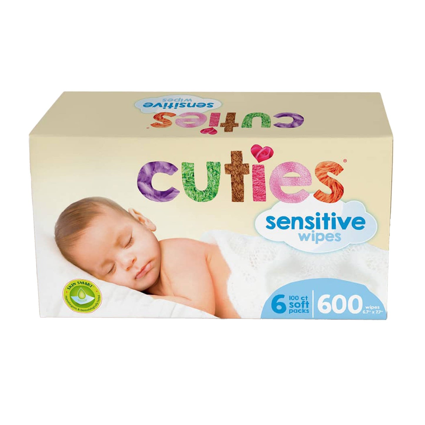 Baby Wipe Cuties® Sensitive Soft Pack Unscented 72 Count - CR-16413/3