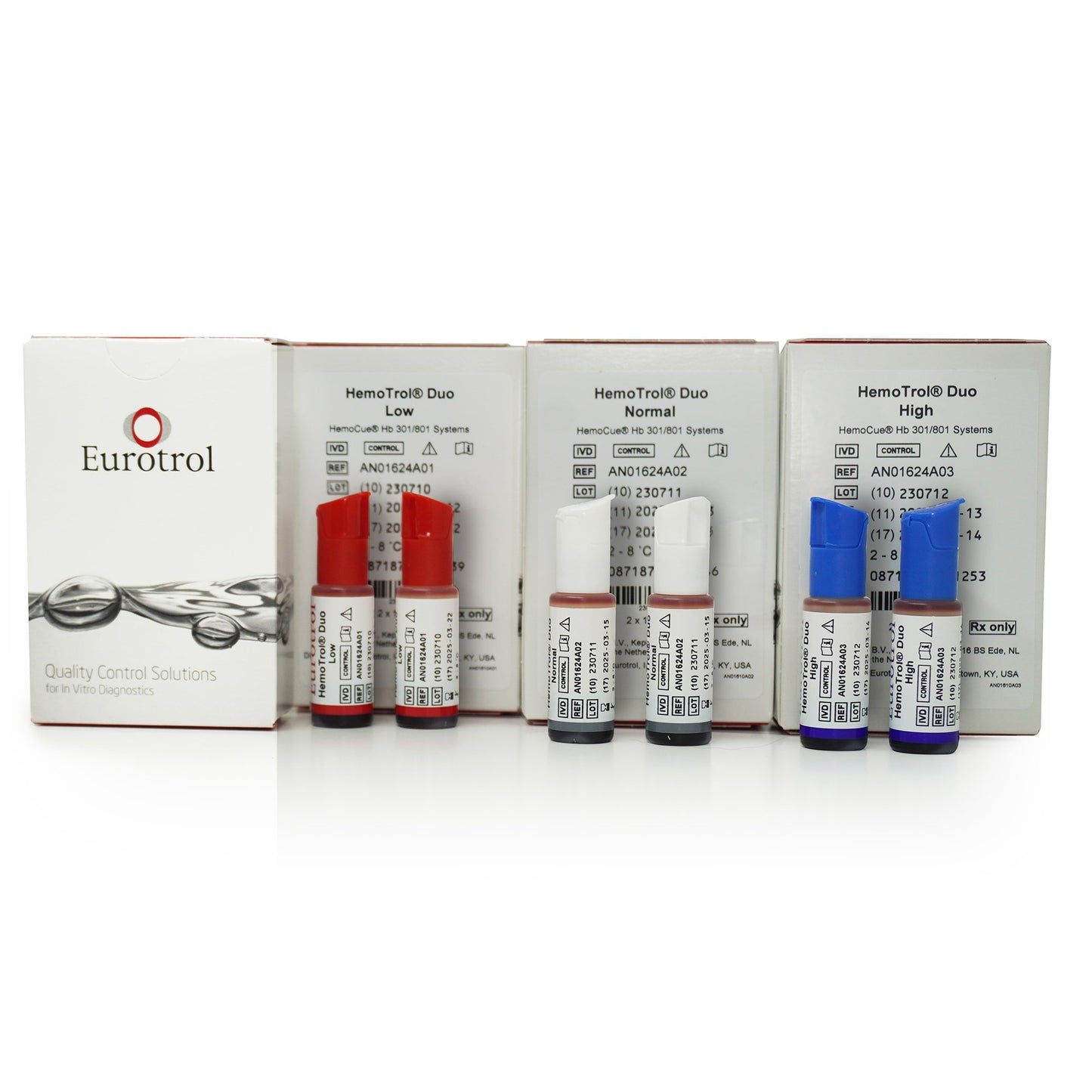 Assayed Control Hemotrol Duo Hemoglobin Normal Level 2 X 1 mL 287.002.002