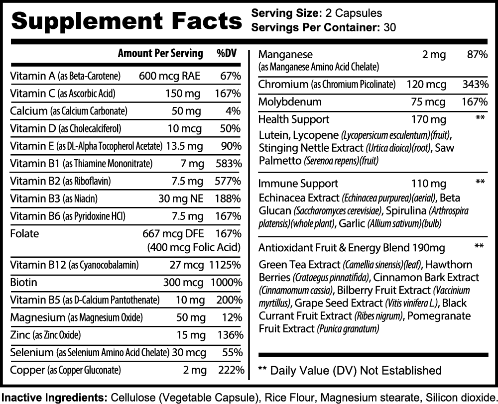 Medsitis Complete Multivitamin Supplement