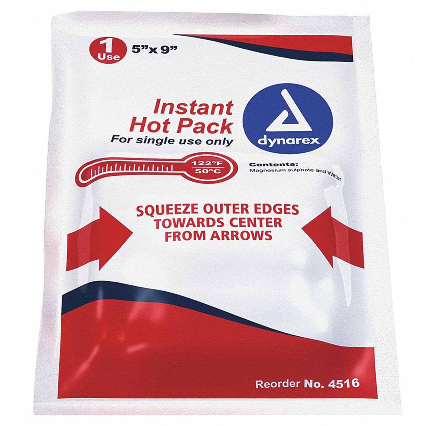 Instant Hot Pack Dynarex General Purpose Plastic Cover Disposable - 4516