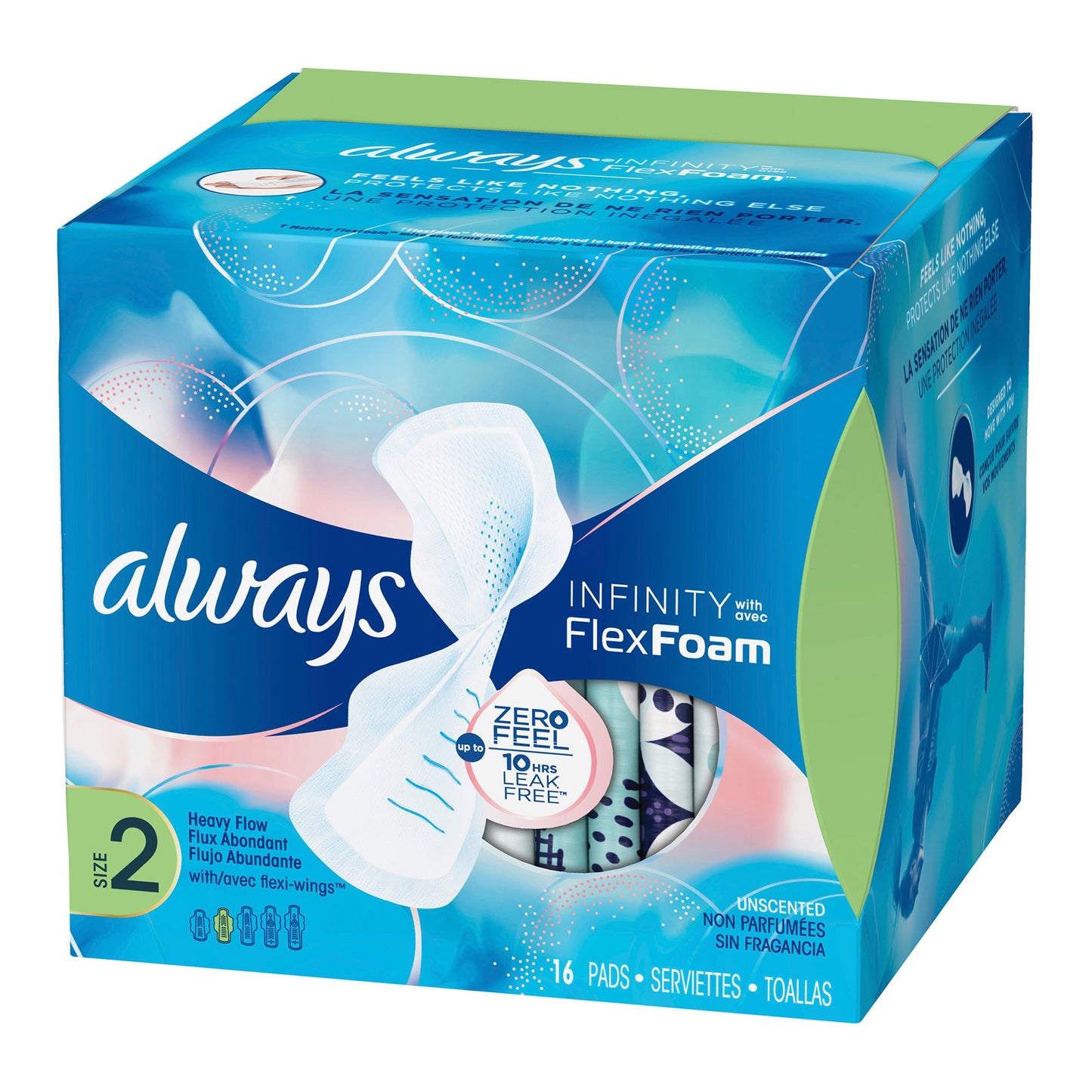 Always® Infinity Super Pads with Wings, Size 2 10037000117145